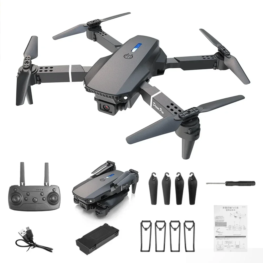 4K HD Camera E88 Mini Drone Wi - đánh giá và giá Drone Kit Tricopter