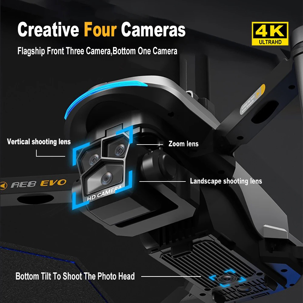 AE8 EVO Drone 4K Professional  - đánh giá và giá Drone Kit With Camera